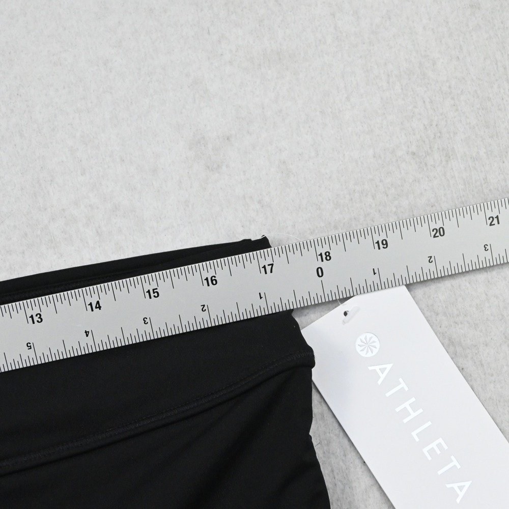 Athleta Sand Sprint Short Women L NEW High Rise Black Scrunch Side Tie Swim - Picture 5 of 6